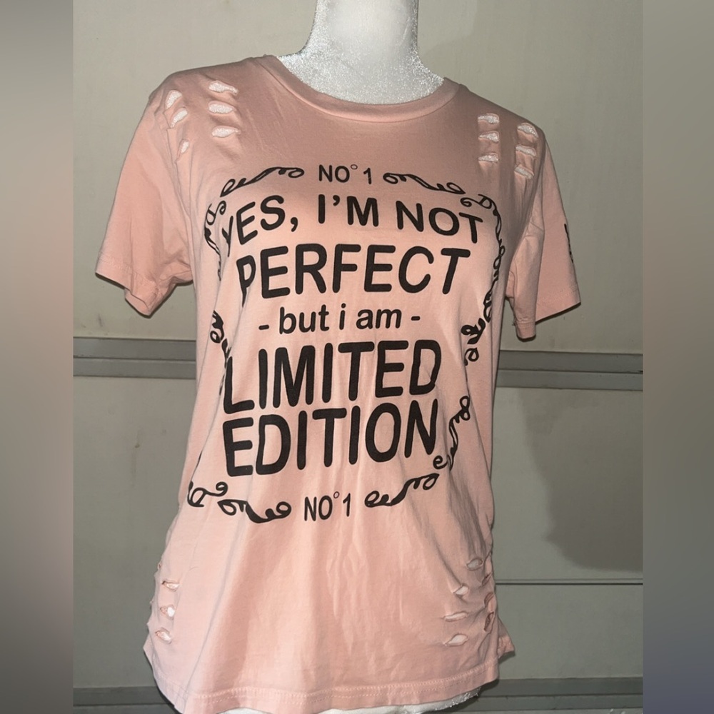 On Fire Light Pink Graphic Tee